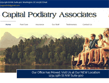 Tablet Screenshot of capitalpodiatry.com
