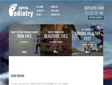 Tablet Screenshot of capitalpodiatry.com.au